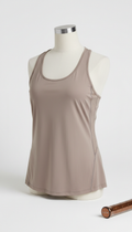 Soft taupe technical tank top
