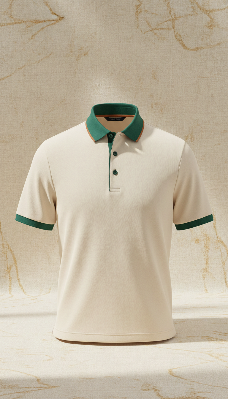 Classic performance polo with contrast piping